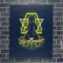 Load image into Gallery viewer, Shirts Posters / 4&quot;x6&quot; / Navy Retro Earthbender
