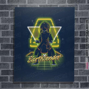 Shirts Posters / 4"x6" / Navy Retro Earthbender