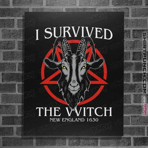 Daily_Deal_Shirts Posters / 4"x6" / Black I Survived The VVitch