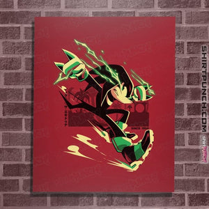 Daily_Deal_Shirts Posters / 4"x6" / Red The Strongest Dude