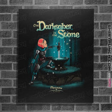 Load image into Gallery viewer, Daily_Deal_Shirts Posters / 4&quot;x6&quot; / Black The Saber In The Stone
