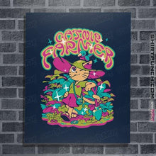 Load image into Gallery viewer, Secret_Shirts Posters / 4&quot;x6&quot; / Navy Catnip Farmer
