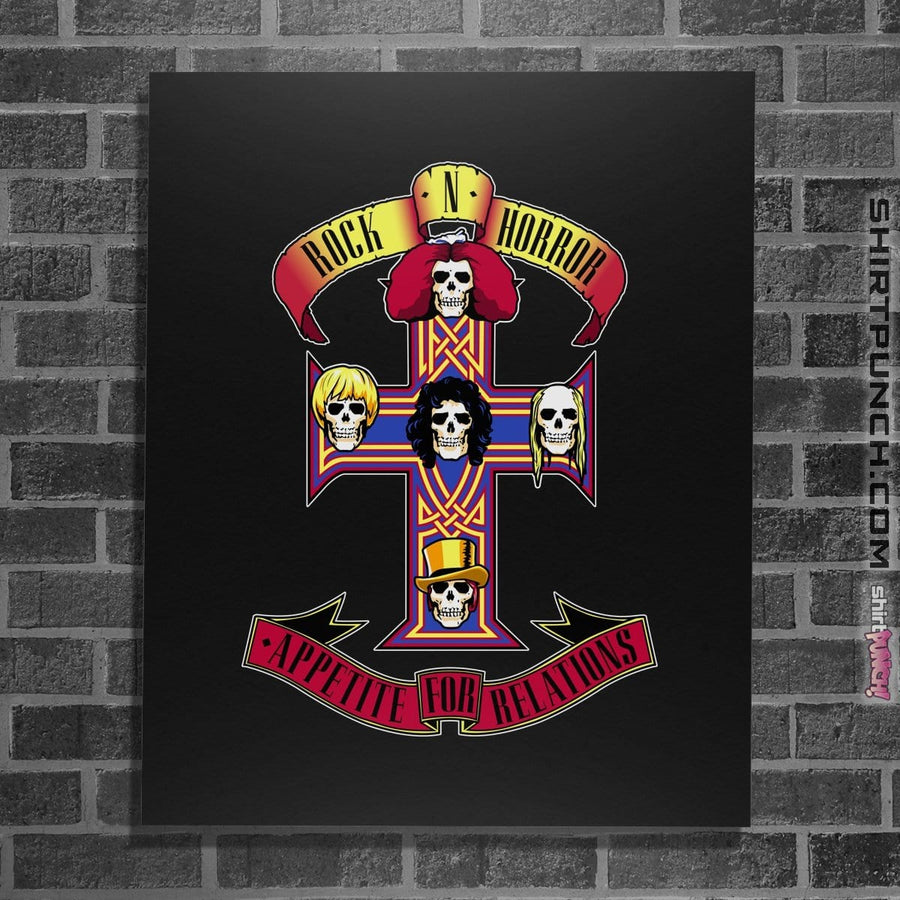 Shirts Posters / 4"x6" / Black Rock N Horror