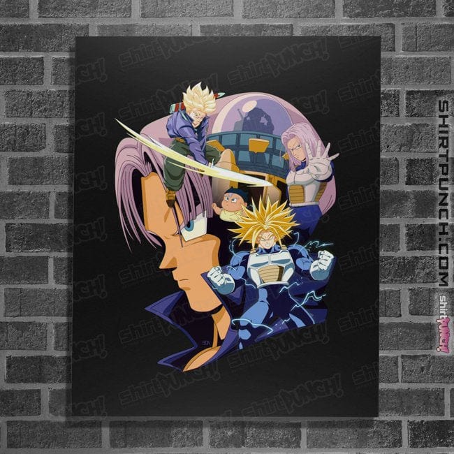 Daily_Deal_Shirts Posters / 4"x6" / Black Vintage Trunks