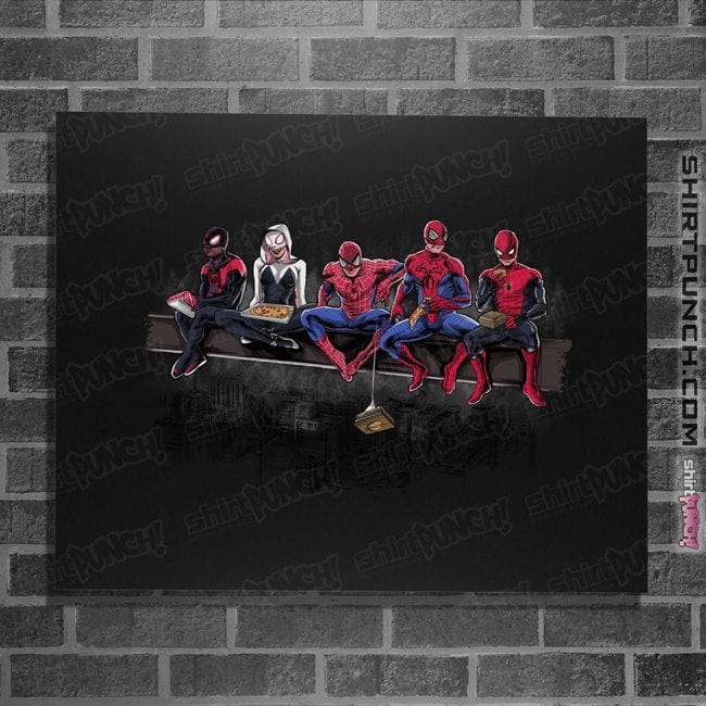 Secret_Shirts Posters / 4"x6" / Black Spider Lunch