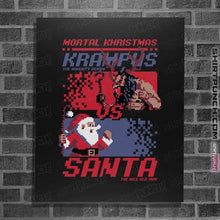 Load image into Gallery viewer, Daily_Deal_Shirts Posters / 4&quot;x6&quot; / Black Christmas Fight
