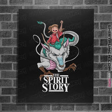 Load image into Gallery viewer, Secret_Shirts Posters / 4&quot;x6&quot; / Black The Spirit Story
