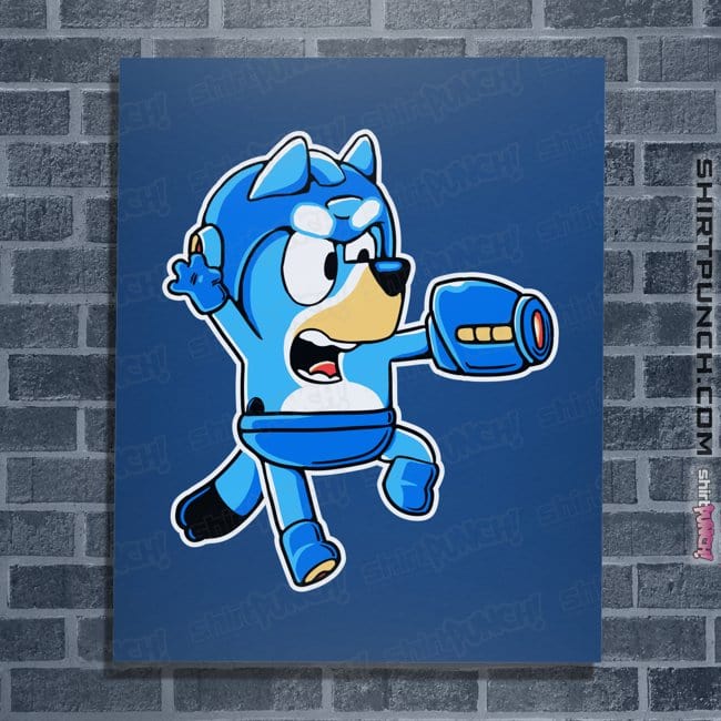 Secret_Shirts Posters / 4"x6" / Royal Blue Bluey Bomber