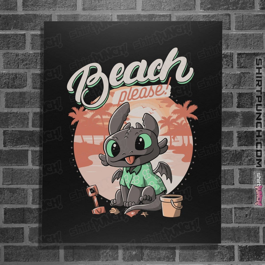 Shirts Posters / 4"x6" / Black Summer Dragon