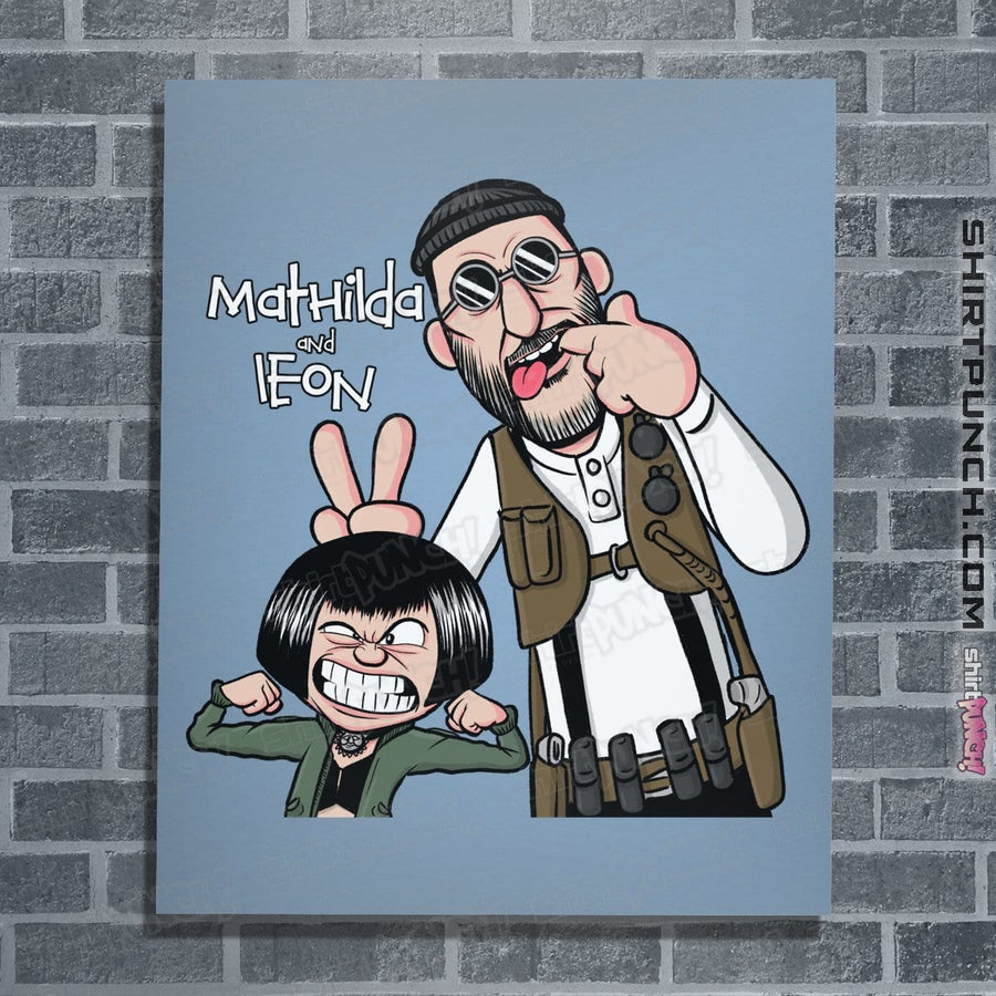 Shirts Posters / 4"x6" / Powder Blue Mathilda & Leon
