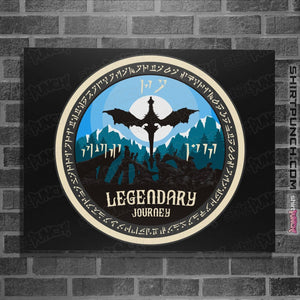 Shirts Posters / 4"x6" / Black Legendary Journey