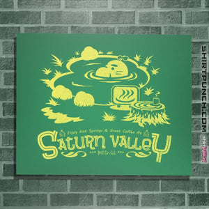 Shirts Posters / 4"x6" / Irish Green Relax In Saturn Valley