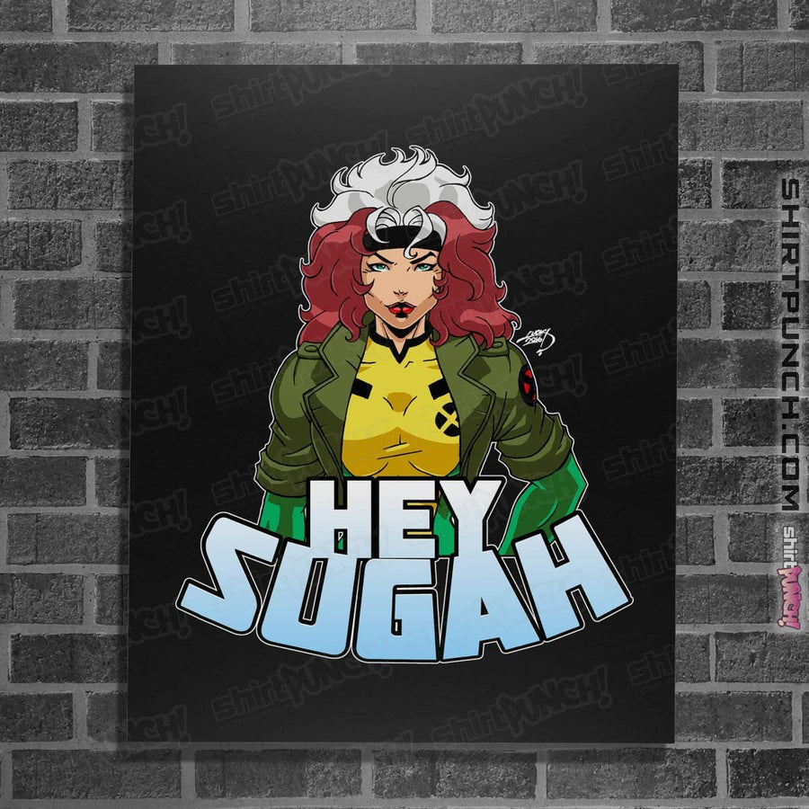 Shirts Posters / 4"x6" / Black Hey Sugah