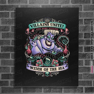 Daily_Deal_Shirts Posters / 4"x6" / Black Villains Unite Ursula