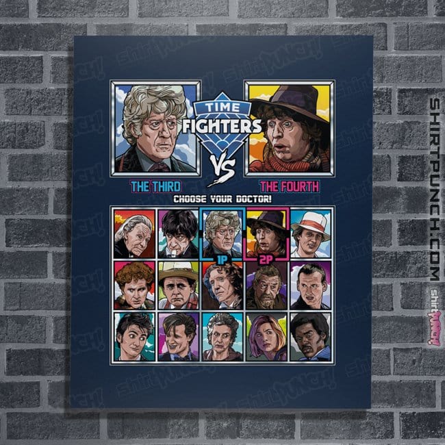 Daily_Deal_Shirts Posters / 4"x6" / Navy Time Fighters 3rd vs 4th