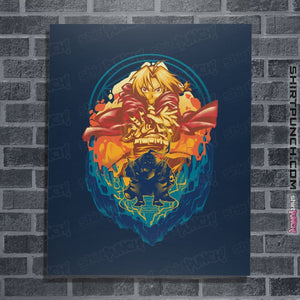 Shirts Posters / 4"x6" / Navy Alchemist Of Steel