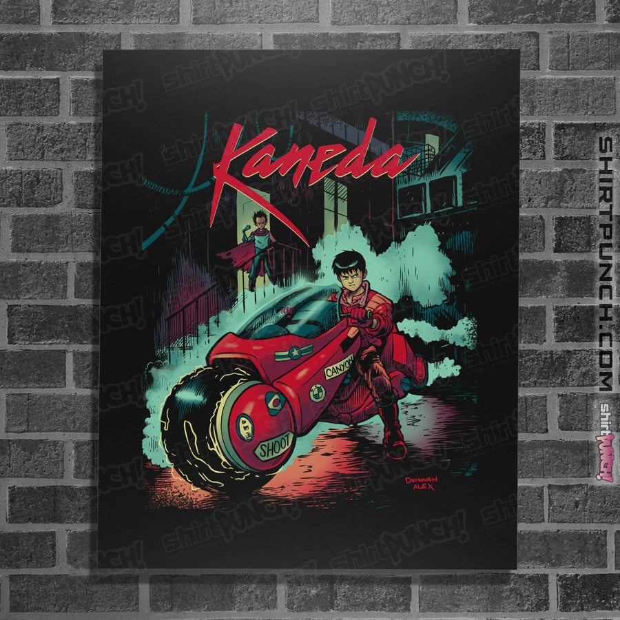 Shirts Posters / 4"x6" / Black Neo-Tokyo Rain