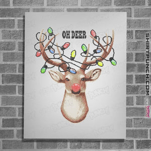 Shirts Posters / 4"x6" / White Oh Deer
