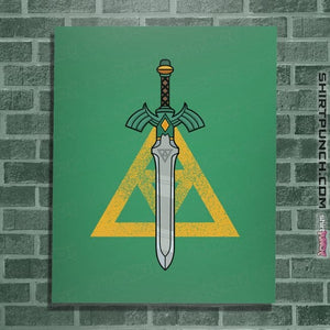 Daily_Deal_Shirts Posters / 4"x6" / Irish Green The Sword