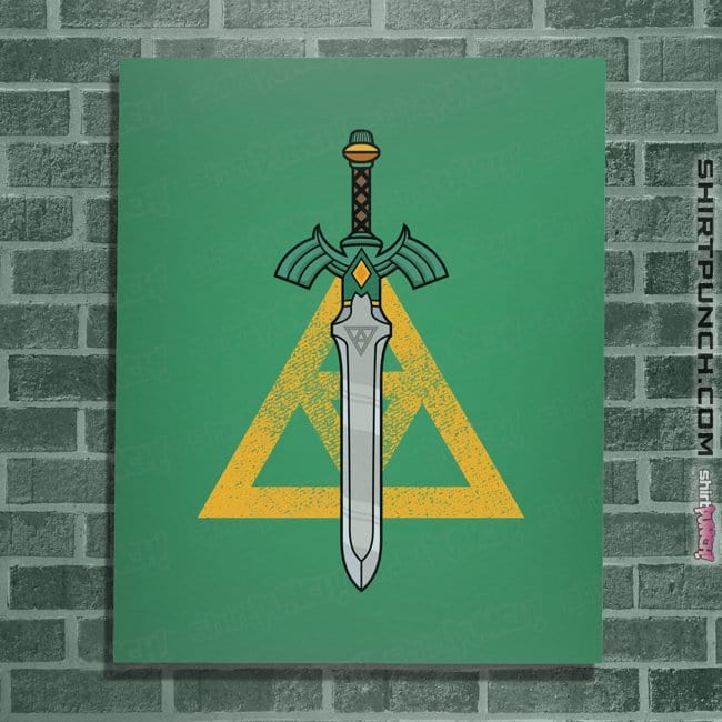 Daily_Deal_Shirts Posters / 4"x6" / Irish Green The Sword