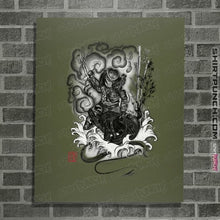 Load image into Gallery viewer, Shirts Posters / 4&quot;x6&quot; / Military Green The Hunter And The Demon
