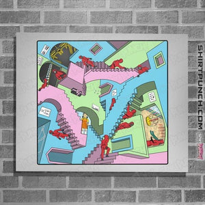 Secret_Shirts Posters / 4"x6" / White Squid Relativity Staircase