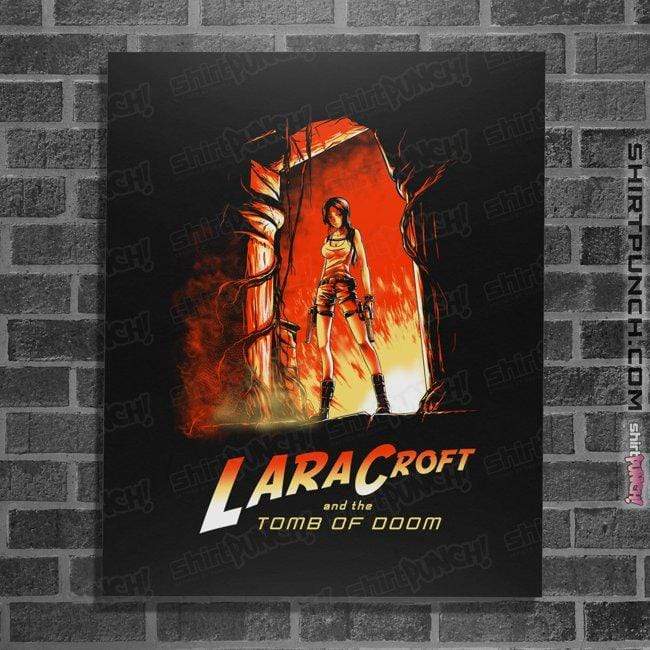 Shirts Posters / 4"x6" / Black Indiana Croft