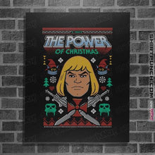 Load image into Gallery viewer, Shirts Posters / 4&quot;x6&quot; / Black The Power Of Christmas
