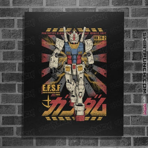 Daily_Deal_Shirts Posters / 4"x6" / Black Gundam - Ready To Fight