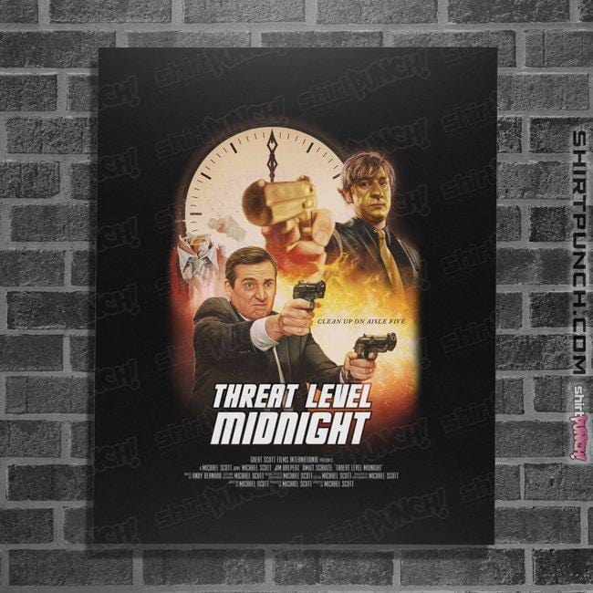 Secret_Shirts Posters / 4"x6" / Black Threat Level