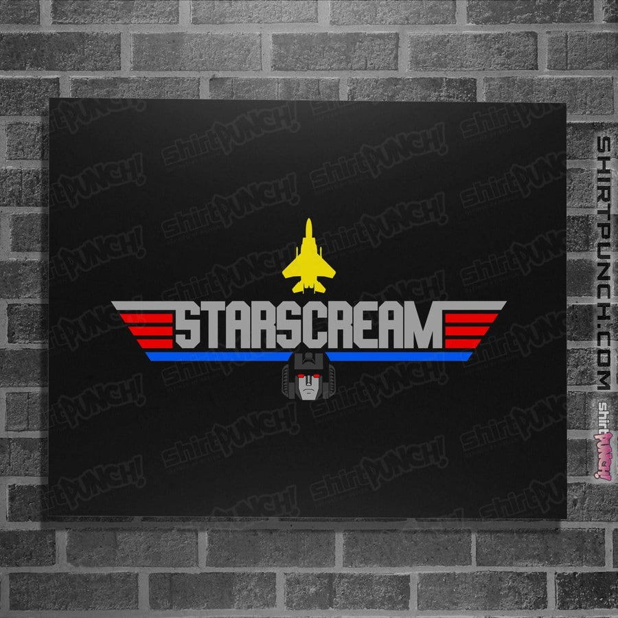 Shirts Posters / 4"x6" / Black Top Starscream