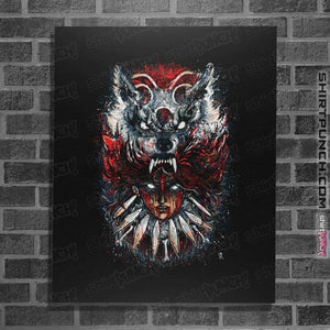 Secret_Shirts Posters / 4"x6" / Black The Wolf Princess