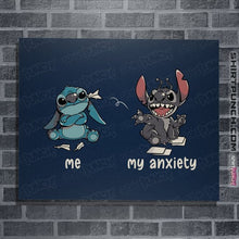 Load image into Gallery viewer, Secret_Shirts Posters / 4&quot;x6&quot; / Navy My Anxiety
