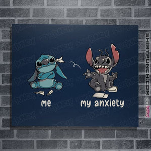 Secret_Shirts Posters / 4"x6" / Navy My Anxiety