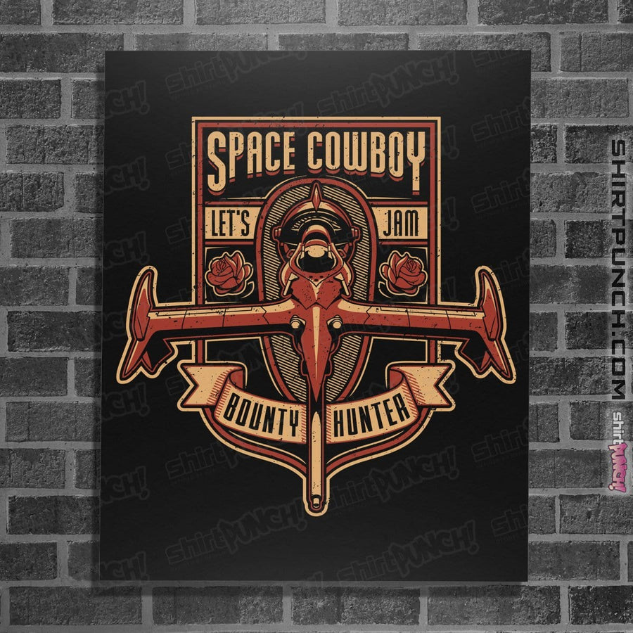Shirts Posters / 4"x6" / Black Just a Humble Bounty Hunter