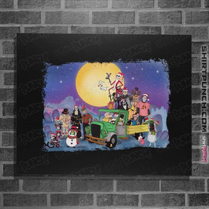 Daily_Deal_Shirts Posters / 4"x6" / Black Driving Home For Christmas!