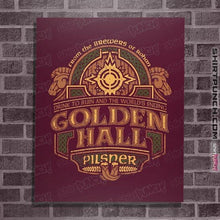 Load image into Gallery viewer, Shirts Posters / 4&quot;x6&quot; / Maroon Golden Hall Pilsner
