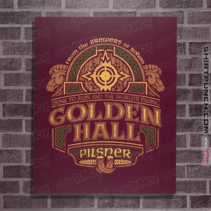 Shirts Posters / 4"x6" / Maroon Golden Hall Pilsner