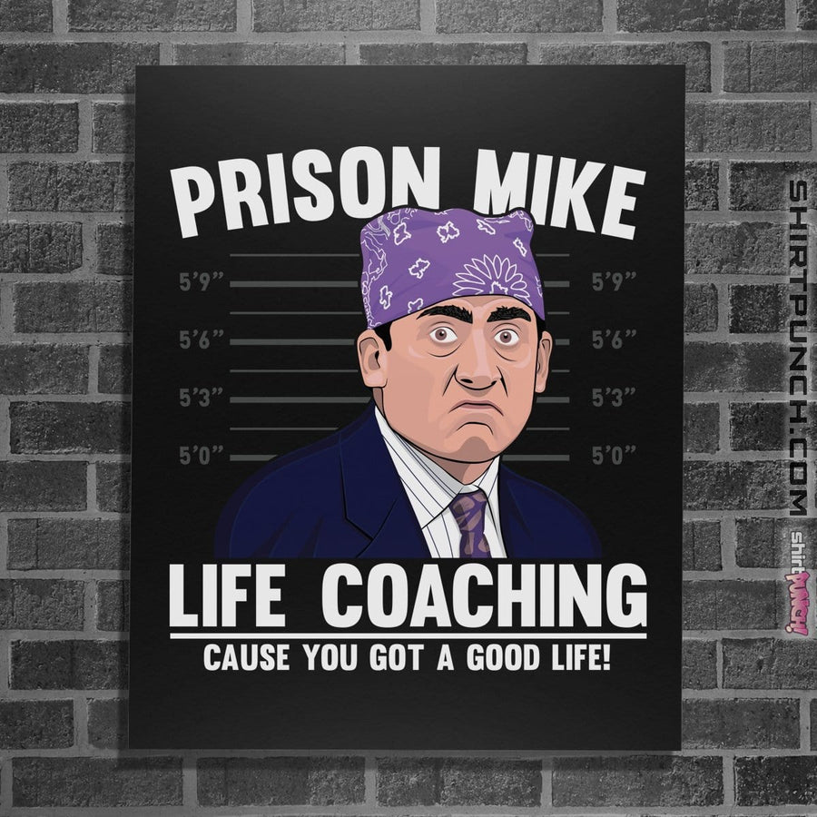 Shirts Posters / 4"x6" / Black Prison Mike