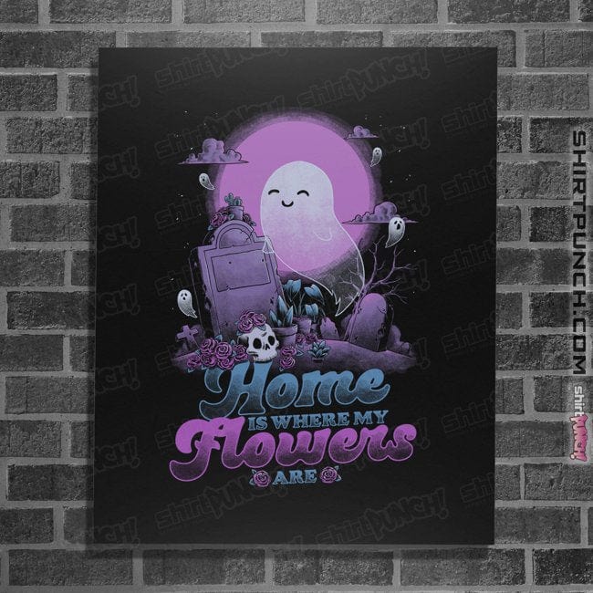 Secret_Shirts Posters / 4"x6" / Black Home Is Where My Flowers Are