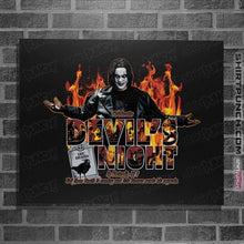 Load image into Gallery viewer, Daily_Deal_Shirts Posters / 4&quot;x6&quot; / Black Devil&#39;s Night In Detroit
