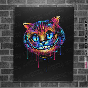 Shirts Posters / 4"x6" / Black Colorful Cat