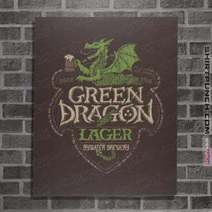 Shirts Posters / 4"x6" / Dark Chocolate Green Dragon Lager