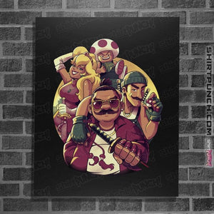 Daily_Deal_Shirts Posters / 4"x6" / Black The Mushroom Gang