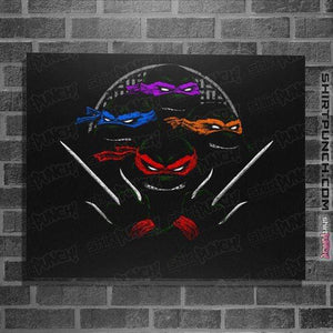 Shirts Posters / 4"x6" / Black Mutant Ninja Brothers