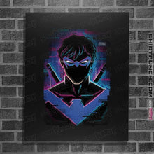 Load image into Gallery viewer, Daily_Deal_Shirts Posters / 4&quot;x6&quot; / Black Glitch Nightwing
