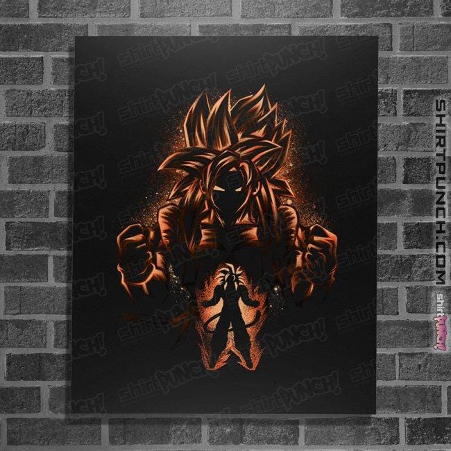 Shirts Posters / 4"x6" / Black Super Saiyan 4