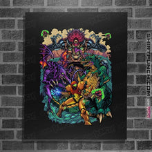 Load image into Gallery viewer, Daily_Deal_Shirts Posters / 4&quot;x6&quot; / Black Metroid Tribute
