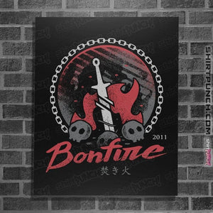Shirts Posters / 4"x6" / Black Bonfire Moonlight