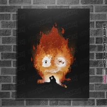 Load image into Gallery viewer, Shirts Posters / 4&quot;x6&quot; / Black Midnight Calcifer
